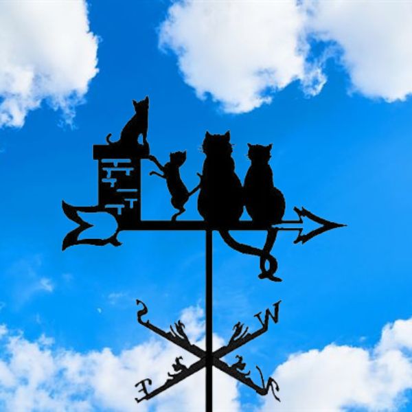 girouette-animal-famille-de-chat-chat