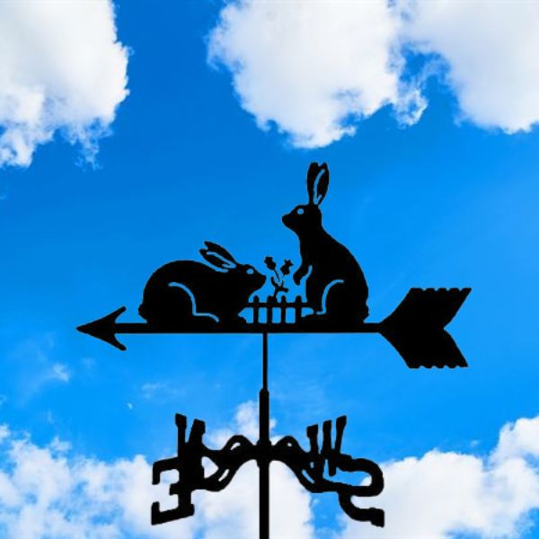 girouette-de-toit-lapins-jardin