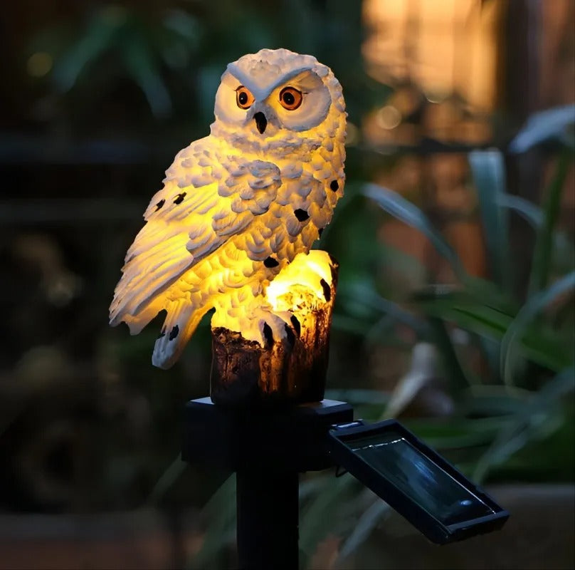 lampe-solaire-exterieur-décorative-hibou