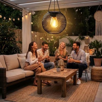Lanterne exterieur solaire - Globe - Pur Jardin