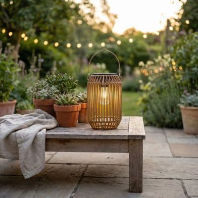 Lanterne solaire - Bambou - Pur Jardin