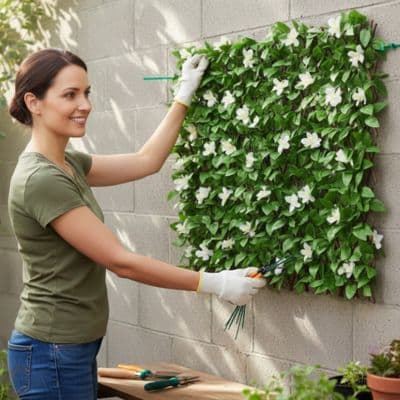 mur-vegetal-artificiel-treillis-floral-installation-seule