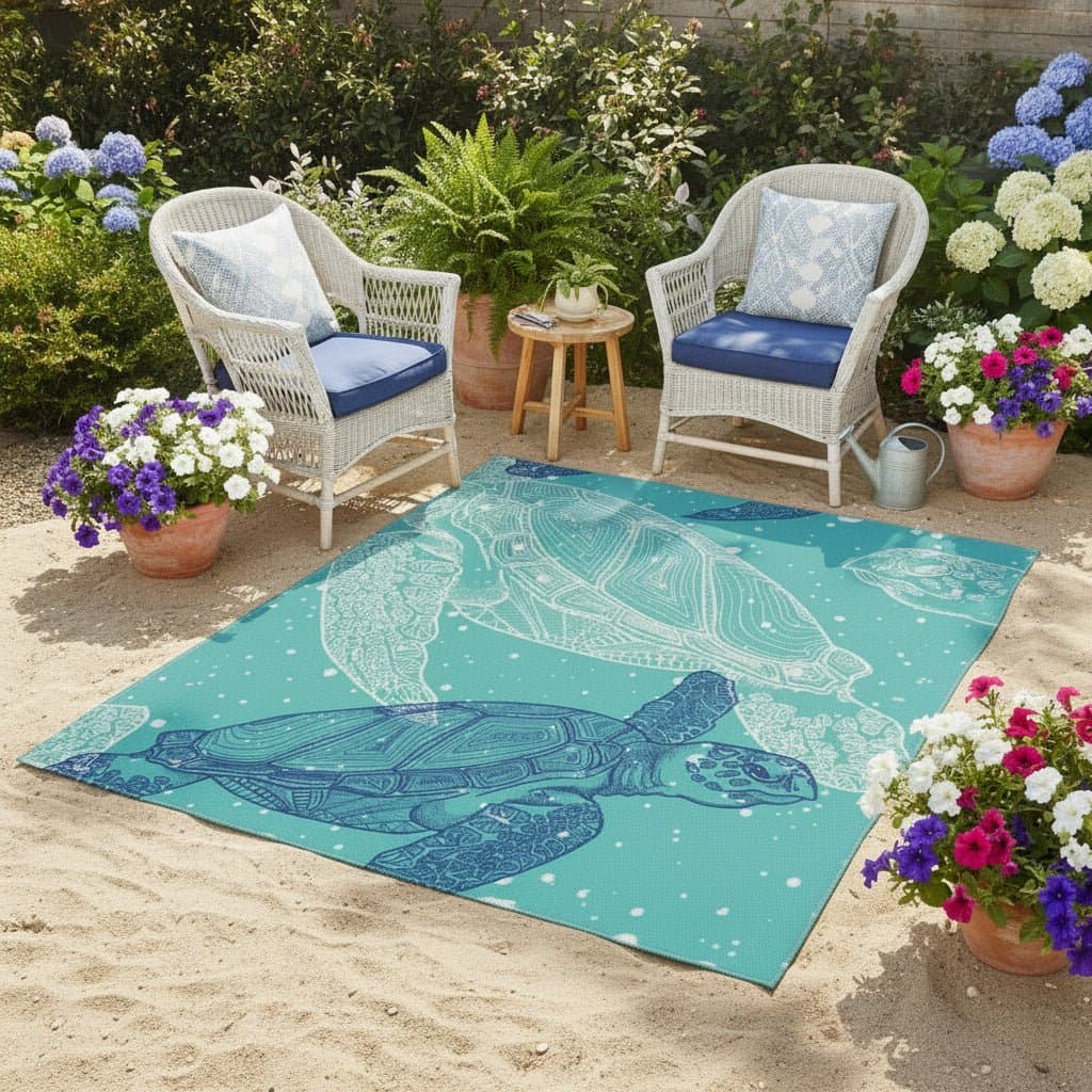 Tapis de sol exterieur - Tortue - Pur Jardin