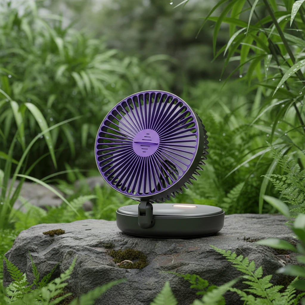 ventilateur-portatif-lumineux-gris