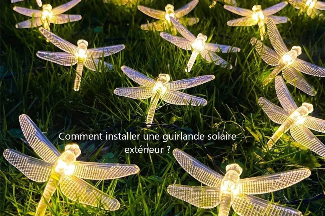 Comment installer une guirlande solaire extérieur ? - Pur Jardin