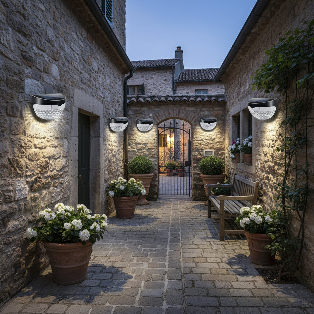 Appliques-exterieures-solaires-Soleil-noir-blanc-froid