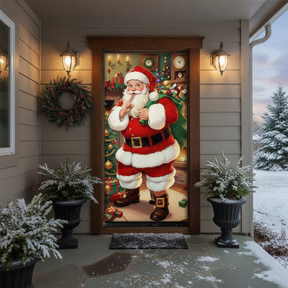 Decoration-de-noel-Couvre-porte-Secret-de-noel