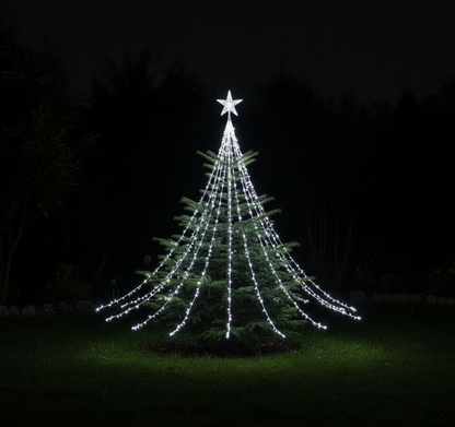 Decoration-de-noel-etoile-blanc-froid