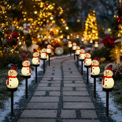 Decoration-noel-maison-Bonhomme-de-neige-allee