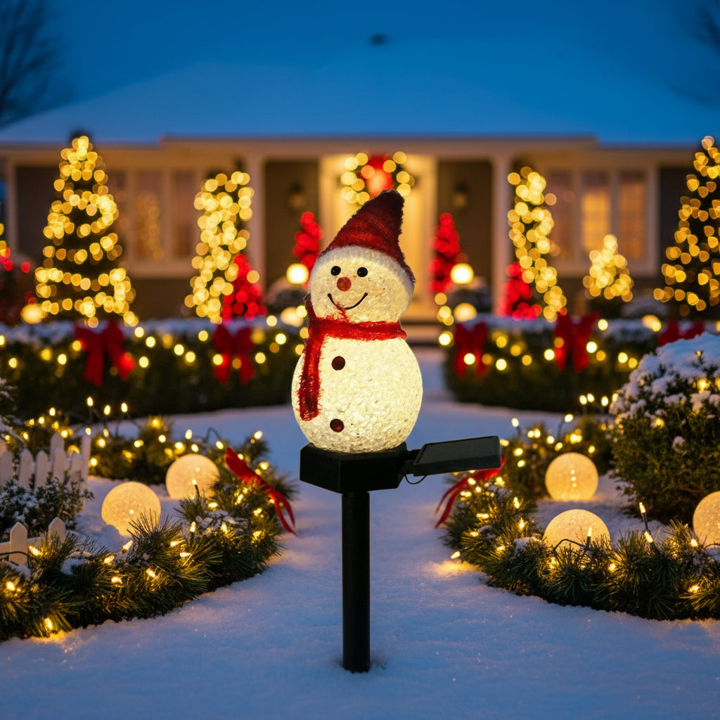 Decoration-noel-maison-Bonhomme-de-neige-festif
