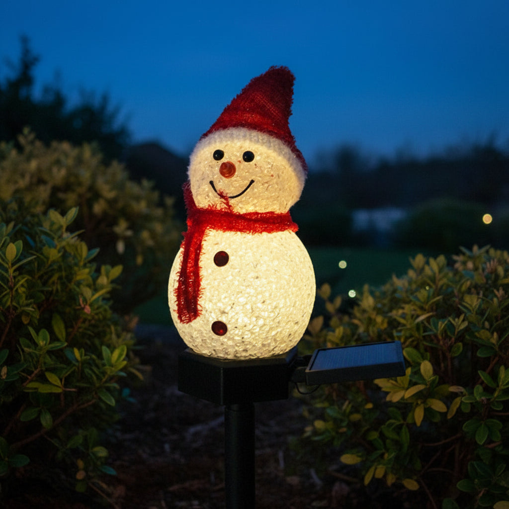 Decoration-noel-maison-Bonhomme-de-neige-plantes