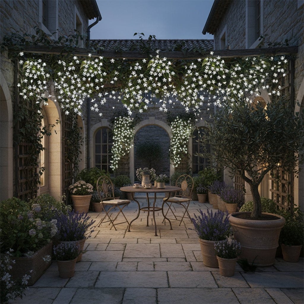 Guirlande solaire extérieur - Fleurs