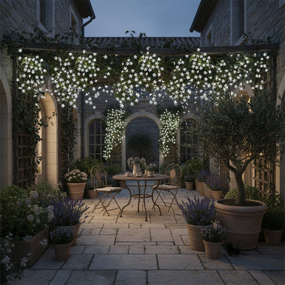 Guirlande solaire extérieur - Fleurs