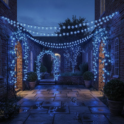 Guirlande solaire extérieur - Fleurs