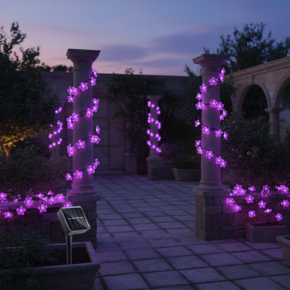Guirlande solaire extérieur - Fleurs