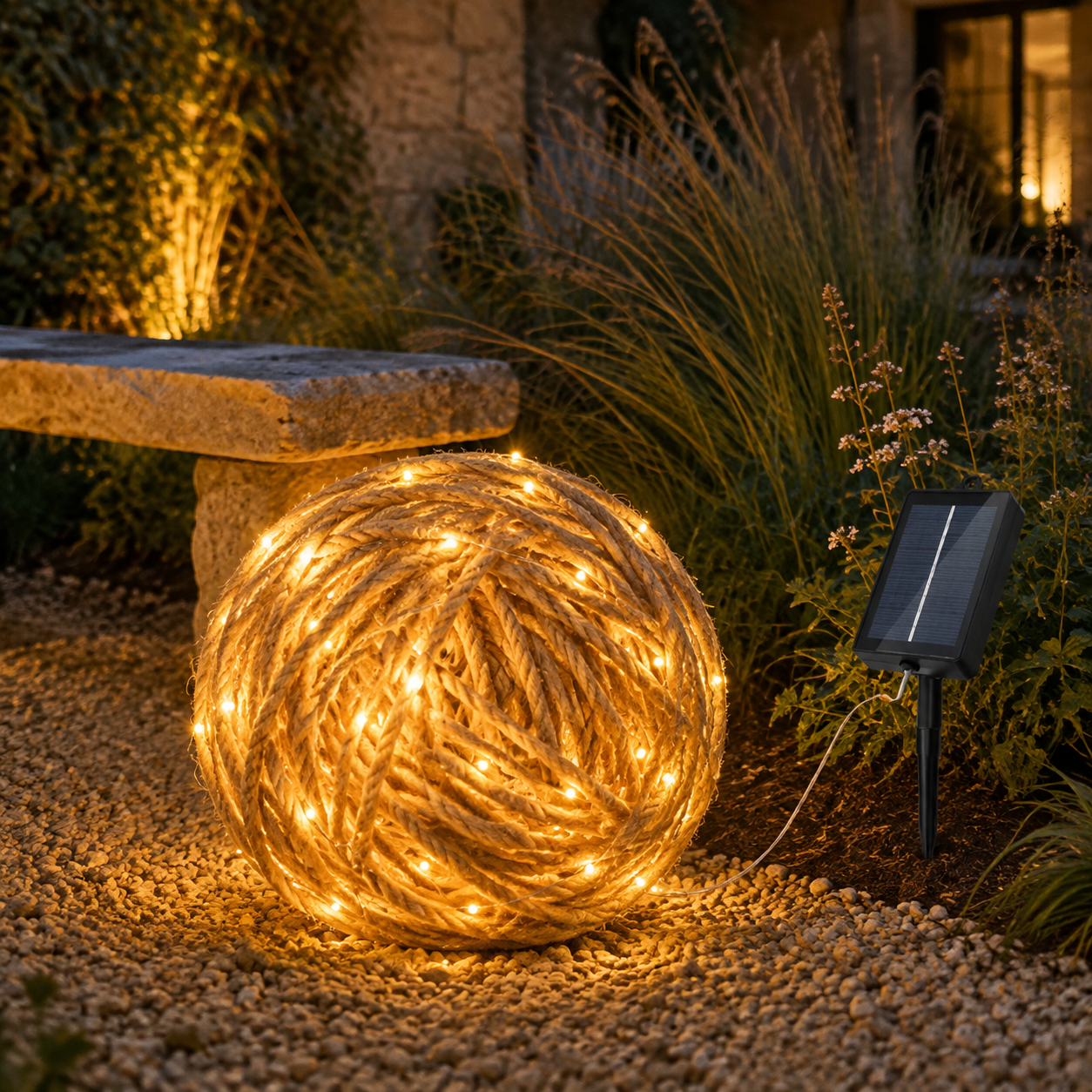 Guirlande extérieur solaire PurCorde en boule