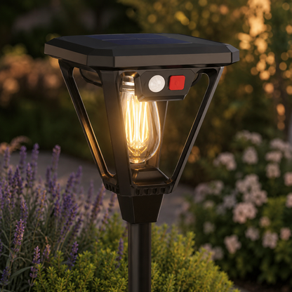 Lampe détecteur de mouvement extérieur solaire PurDuo pour jardin
