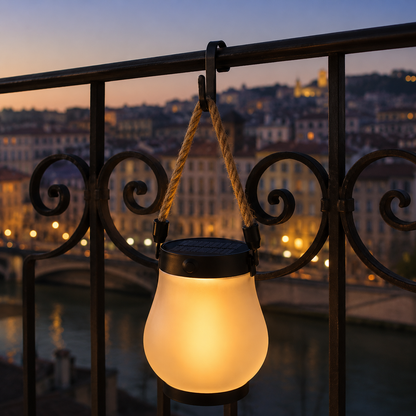 Lanterne solaire exterieur PurFlamme pour balcon