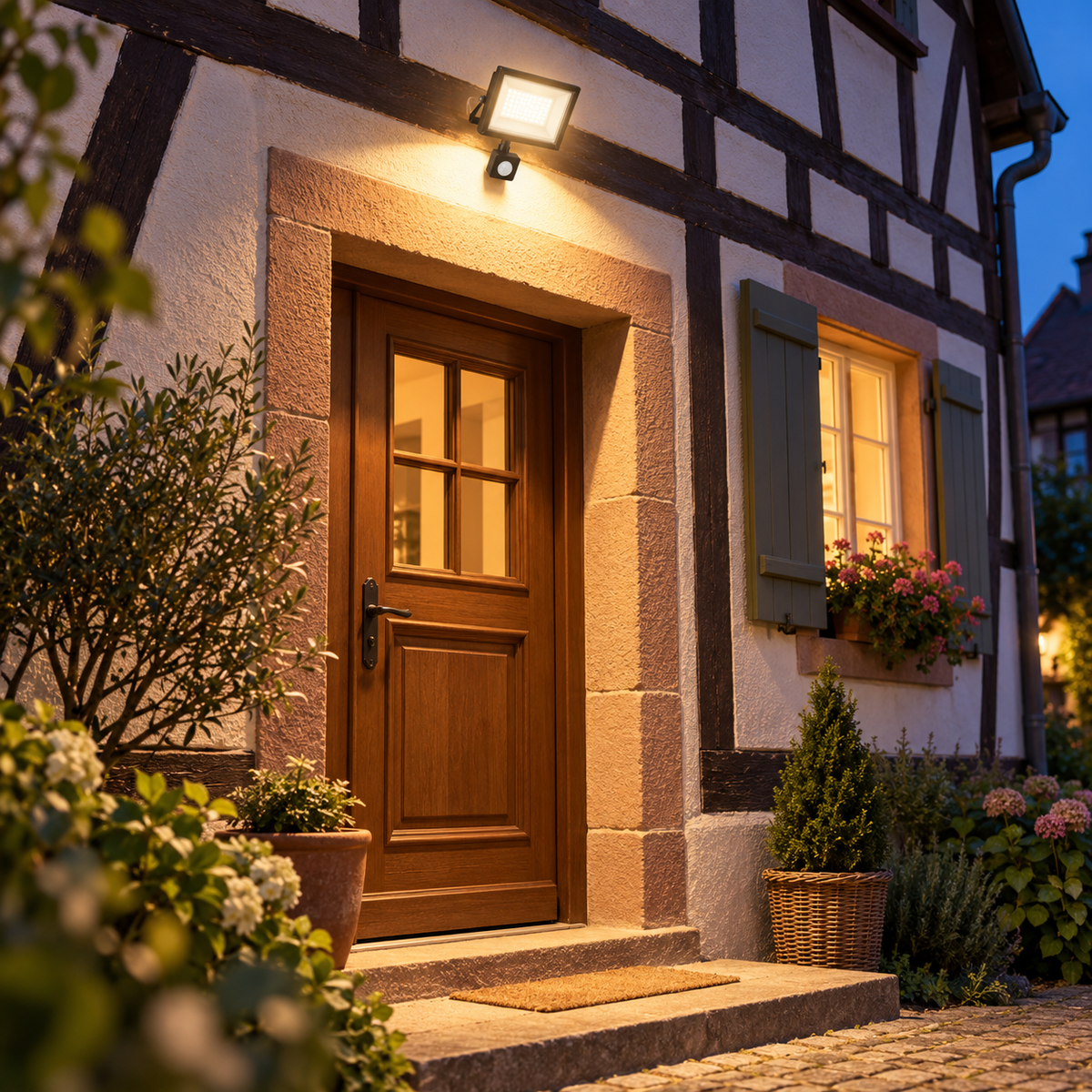 Projecteur led exterieur avec detecteur PurDiffusion pour entrée