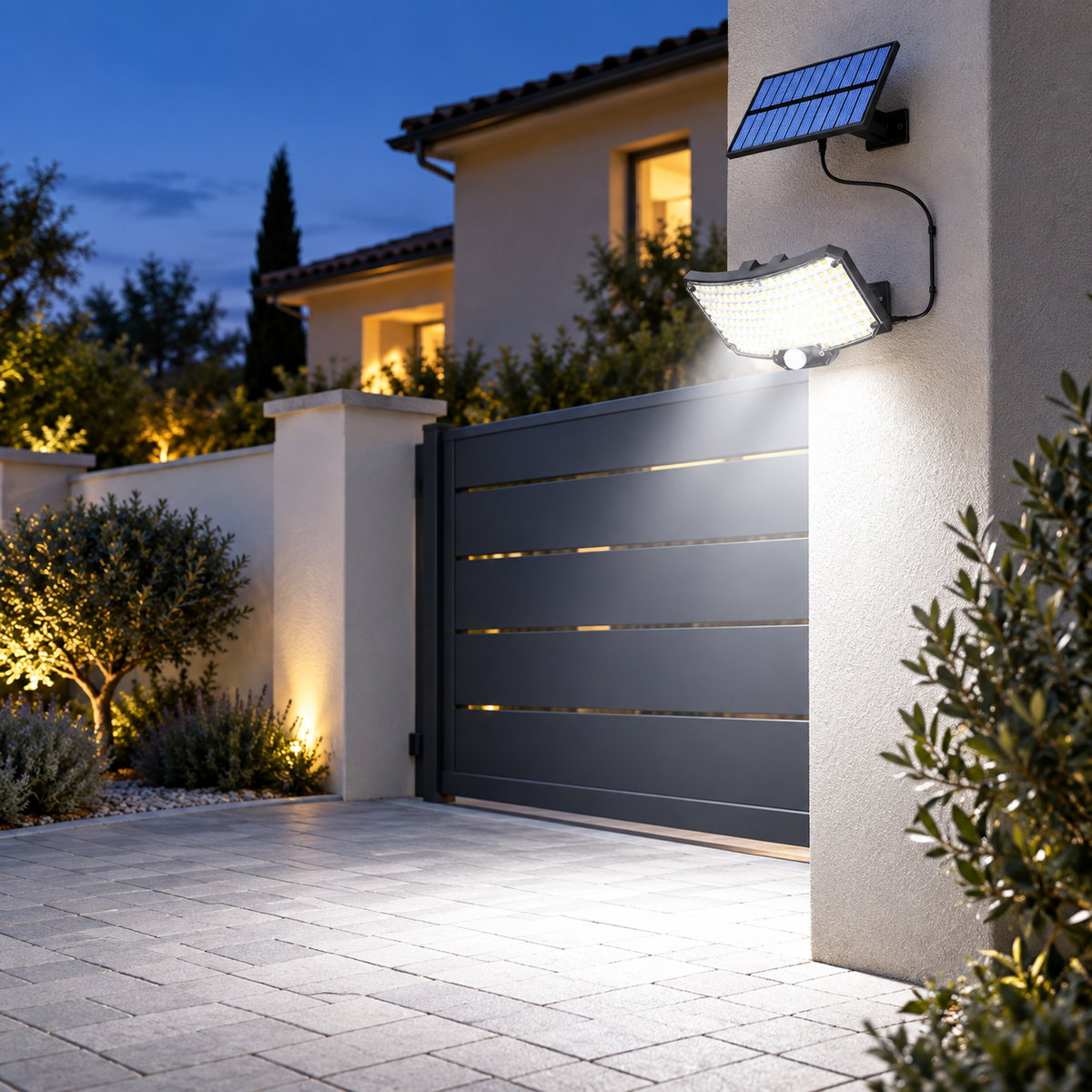 Projecteur solaire extérieur PurSentinelle pour portail