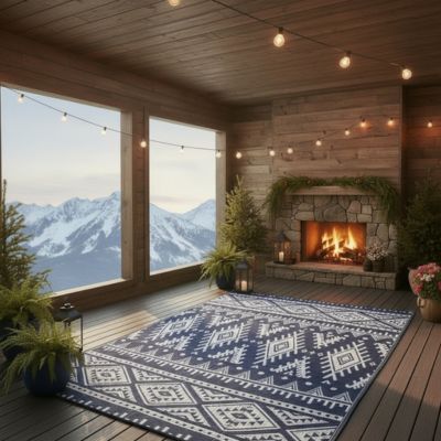 Tapis-exterieur-terrasse-losange-blanc-et-bleu