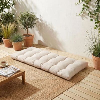 coussin palette - capitonné - Pur Jardin