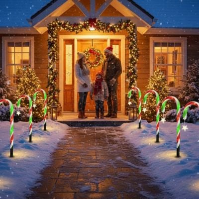 Deco noel maison - Canne - Pur Jardin