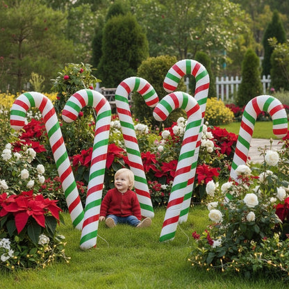 Deco noel maison - Canne de bonbon - Pur Jardin