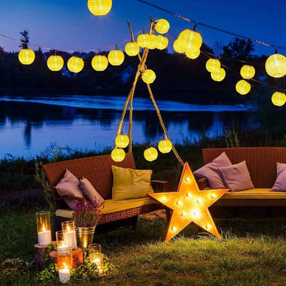 guirlande-lumineuse-solaire-extérieur-camping-lanterne