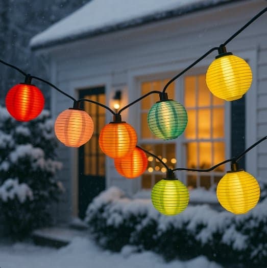 Guirlande lumineuse solaire extérieur - Lanterne - Pur Jardin