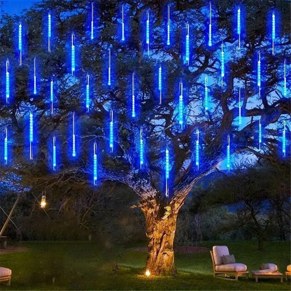 guirlande-solaire-bleu-étoile-filante