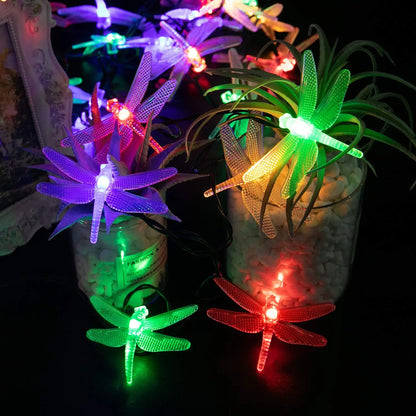 guirlande-solaire-extérieur-multicolore-libellule