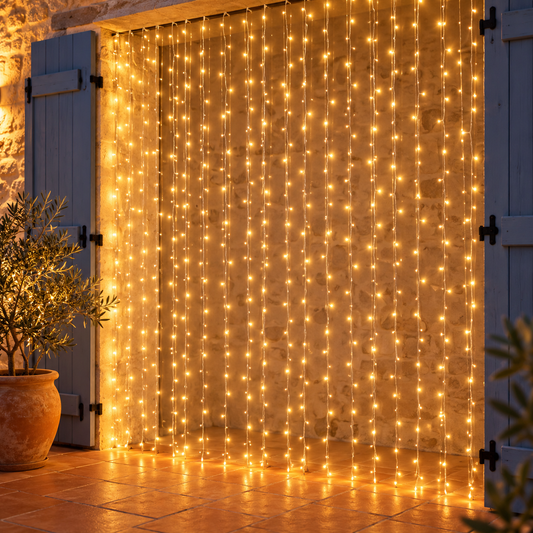 guirlande exterieur led PurRuissellement pour mur
