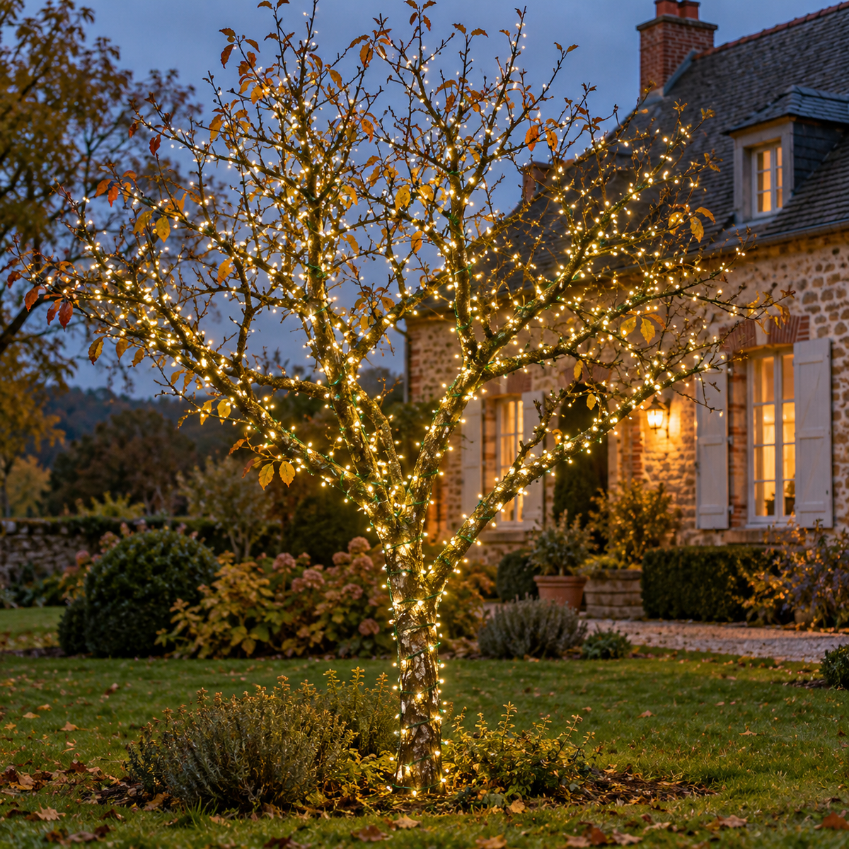 guirlande exterieur lumineuse PurEnlacement pour jardin
