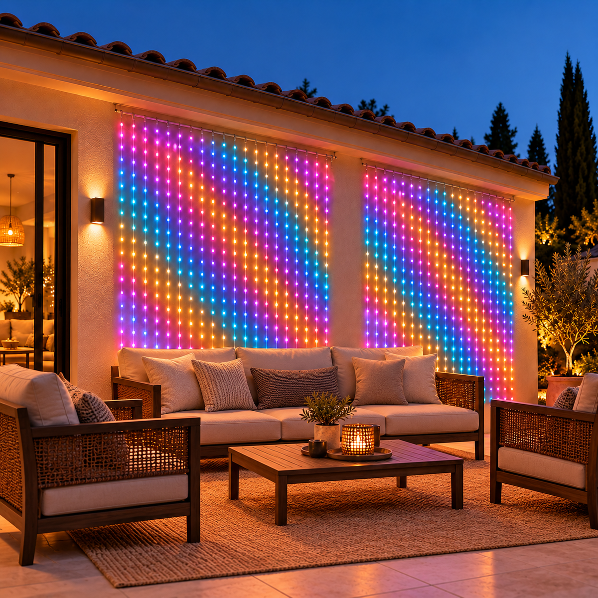 guirlande lumineuse exterieur PurToile pour terrasse