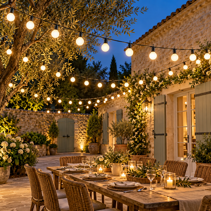 guirlande led exterieur PurNuance pour terrasse