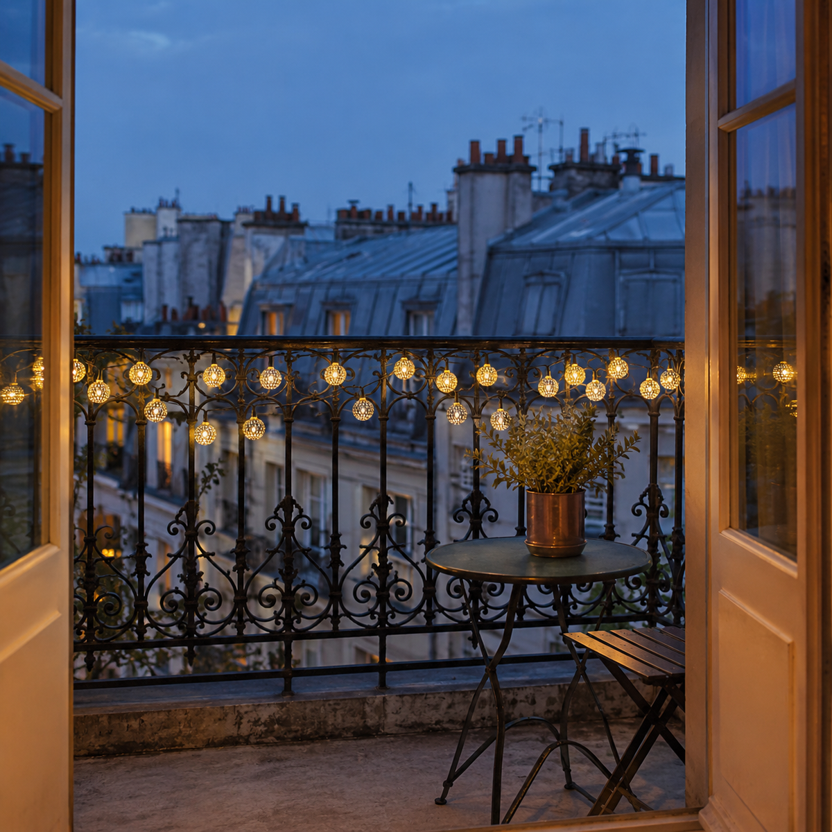 guirlande lumineuse extérieur solaire PurÉclat pour balcon