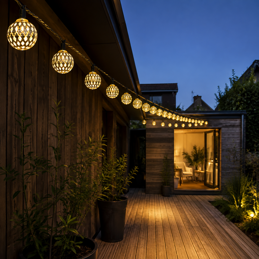 guirlande lumineuse extérieur solaire PurÉclat pour jardin