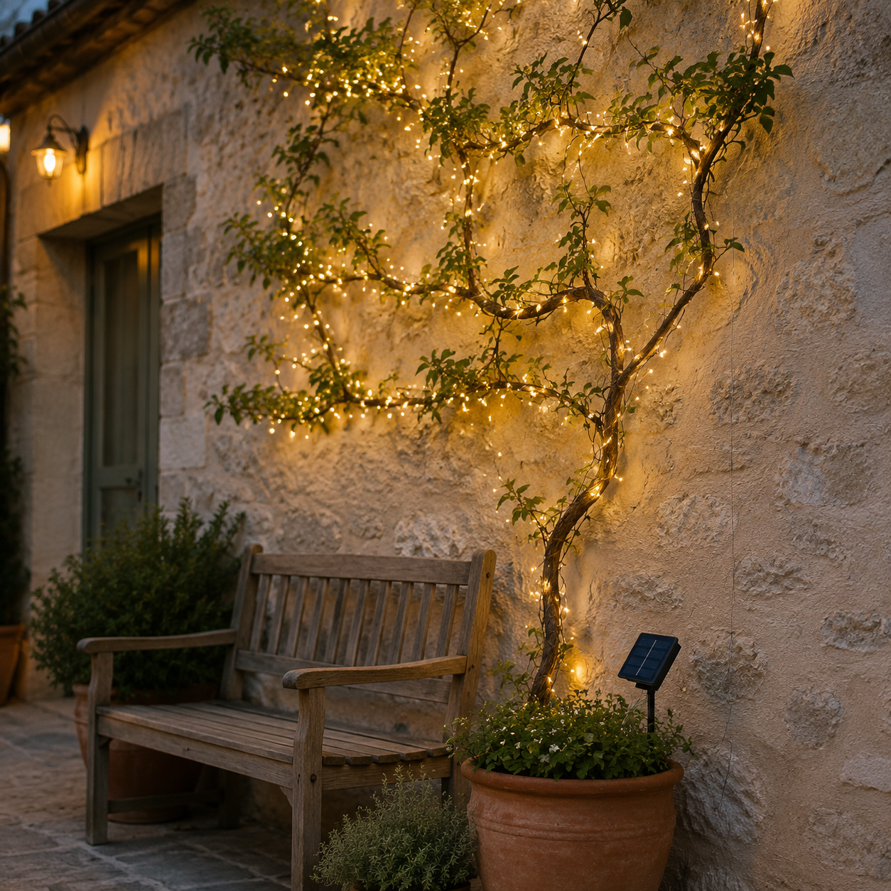 guirlande lumineuse solaire PurFil pour arbre