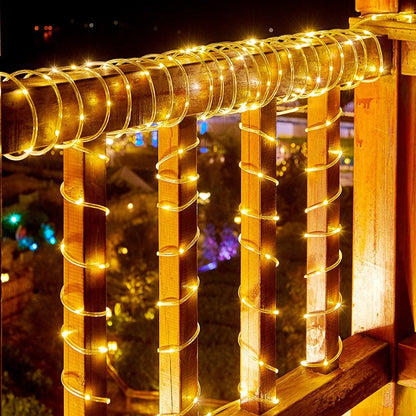 guirlandes-solaires-extérieures-balcon-tube