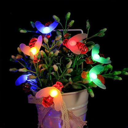 guirlandes-solaires-extérieures-multicolore-abeille