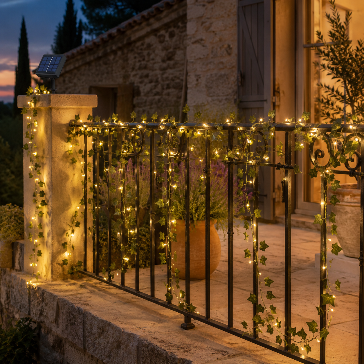 guirlande solaire PurLierre pour rembarde