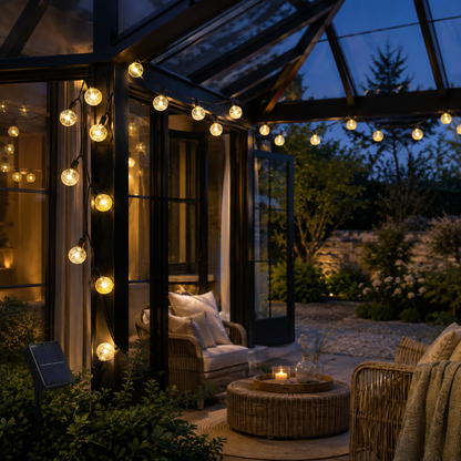 guirlande solaire exterieur PurBulle pour pergola