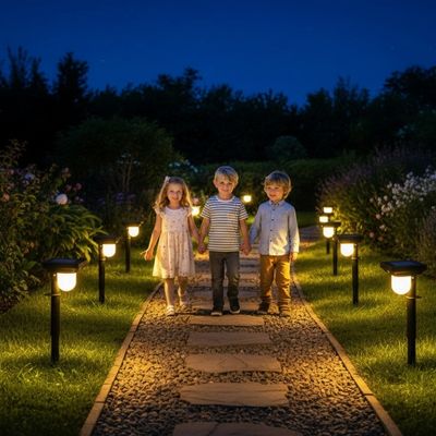 Lampe pour jardin solaire - 2 en 1 - Pur Jardin