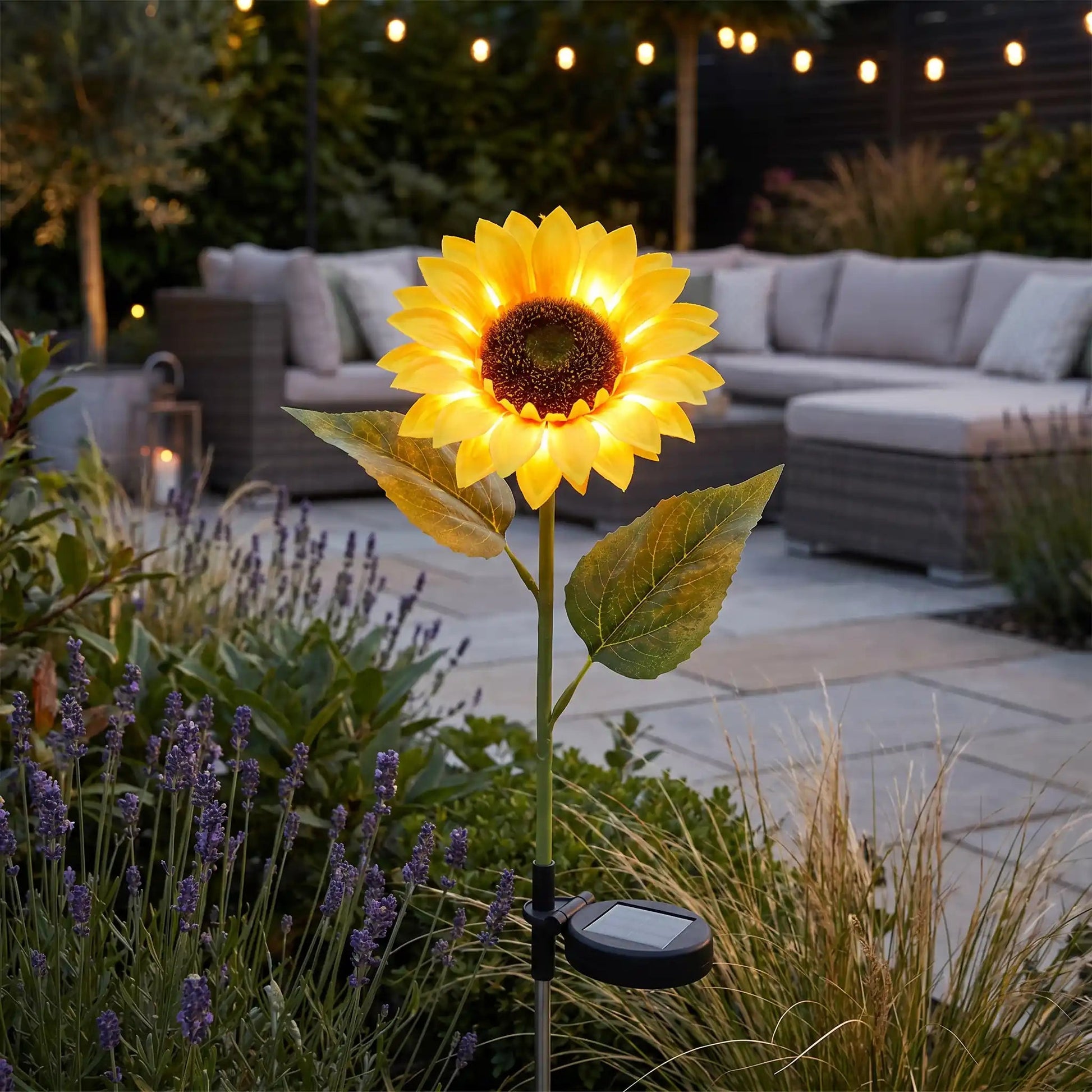 Lampe solaire de jardin - Tournesol - Pur Jardin