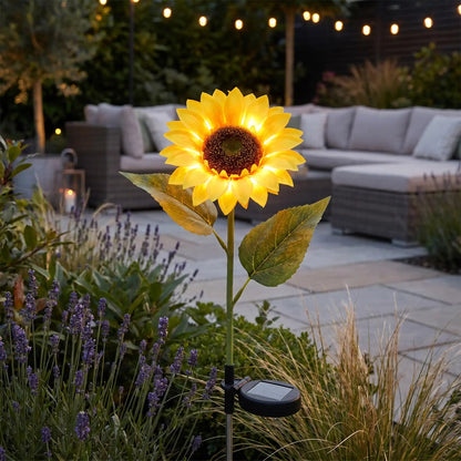 Lampe solaire de jardin - Tournesol - Pur Jardin