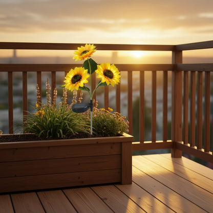 Lampe solaire de jardin - Tournesol - Pur Jardin