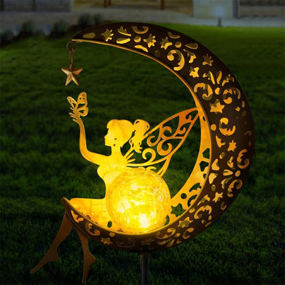 lampe-solaire-extérieur-en-metal-lune