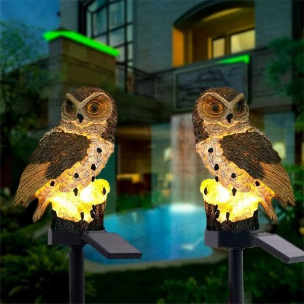 Lampe solaire extérieur - Hibou - Pur Jardin