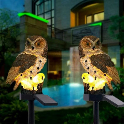 Lampe solaire extérieur - Hibou - Pur Jardin